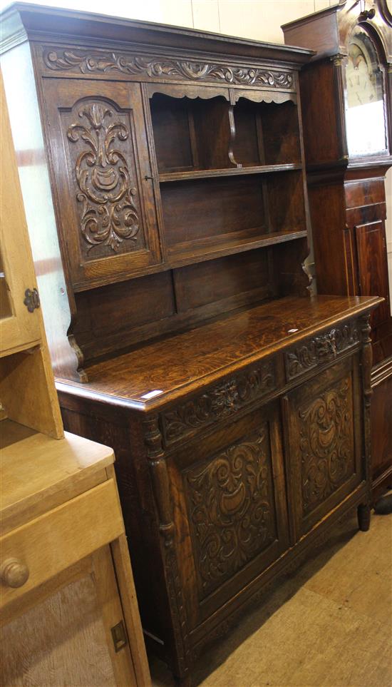 Carved oak dresser